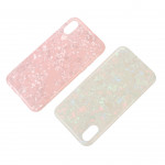Wholesale iPhone Xr 6.1in IMD Dream Marble Fashion Case (Rose Pink)